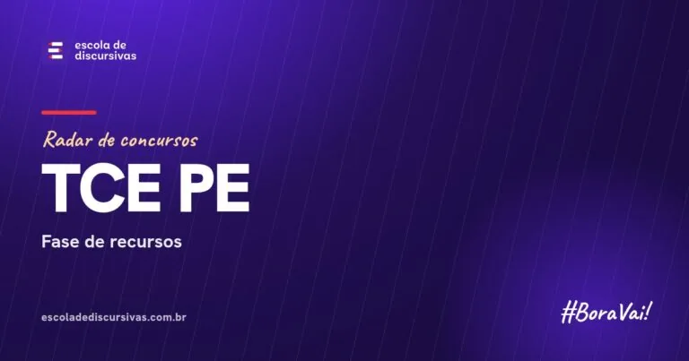 Radar de concursos da Escola de Discursivas: TCE PE