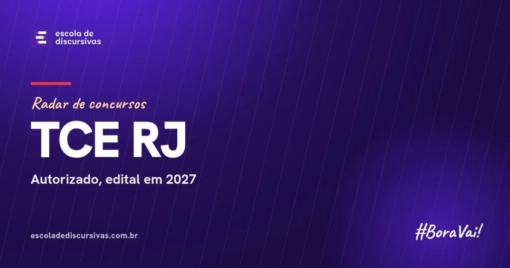 Radar de concursos da Escola de Discursivas: TCE RJ